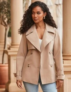 Belted Short Trench Coat -Cyberjammies Store belted short trench coat 7
