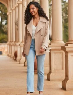 Belted Short Trench Coat -Cyberjammies Store belted short trench coat 8