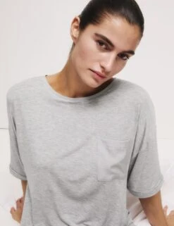 Body Soft™ Satin Trim Nightdress -Cyberjammies Store body soft satin trim nightdress 5