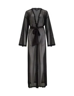 Pour Moi Boudoir Mesh Dressing Gown -Cyberjammies Store boudoir mesh dressing gown 5
