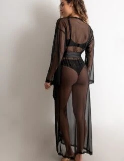 Pour Moi Boudoir Mesh Dressing Gown -Cyberjammies Store boudoir mesh dressing gown 8