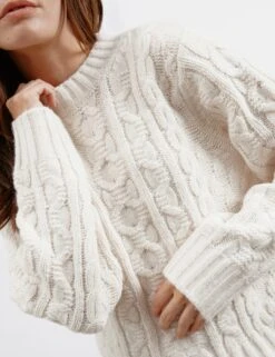 Cable Knit Crew Neck Jumper -Cyberjammies Store cable knit crew neck jumper 7