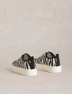 WHITE STUFF Canvas Animal Print Platform Trainers -Cyberjammies Store canvas animal print platform trainers 6