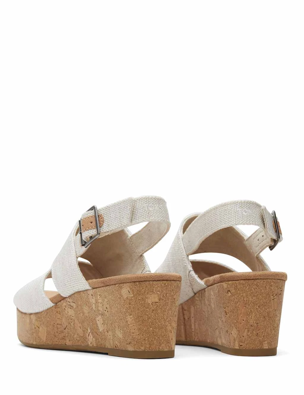 Toms Canvas Buckle Wedge Sandals 9 Toms Canvas Buckle Wedge Sandals - Image 9