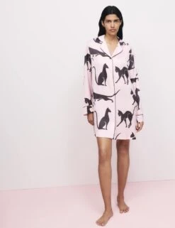 The Cat Print Nightshirt -Cyberjammies Store cat printed nightshirt 3