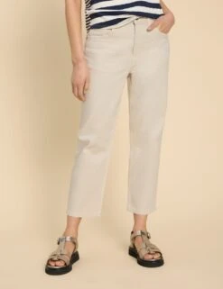 WHITE STUFF Charlie Mid Rise Straight Leg Cropped Jeans -Cyberjammies Store charlie mid rise straight leg cropped jeans 10