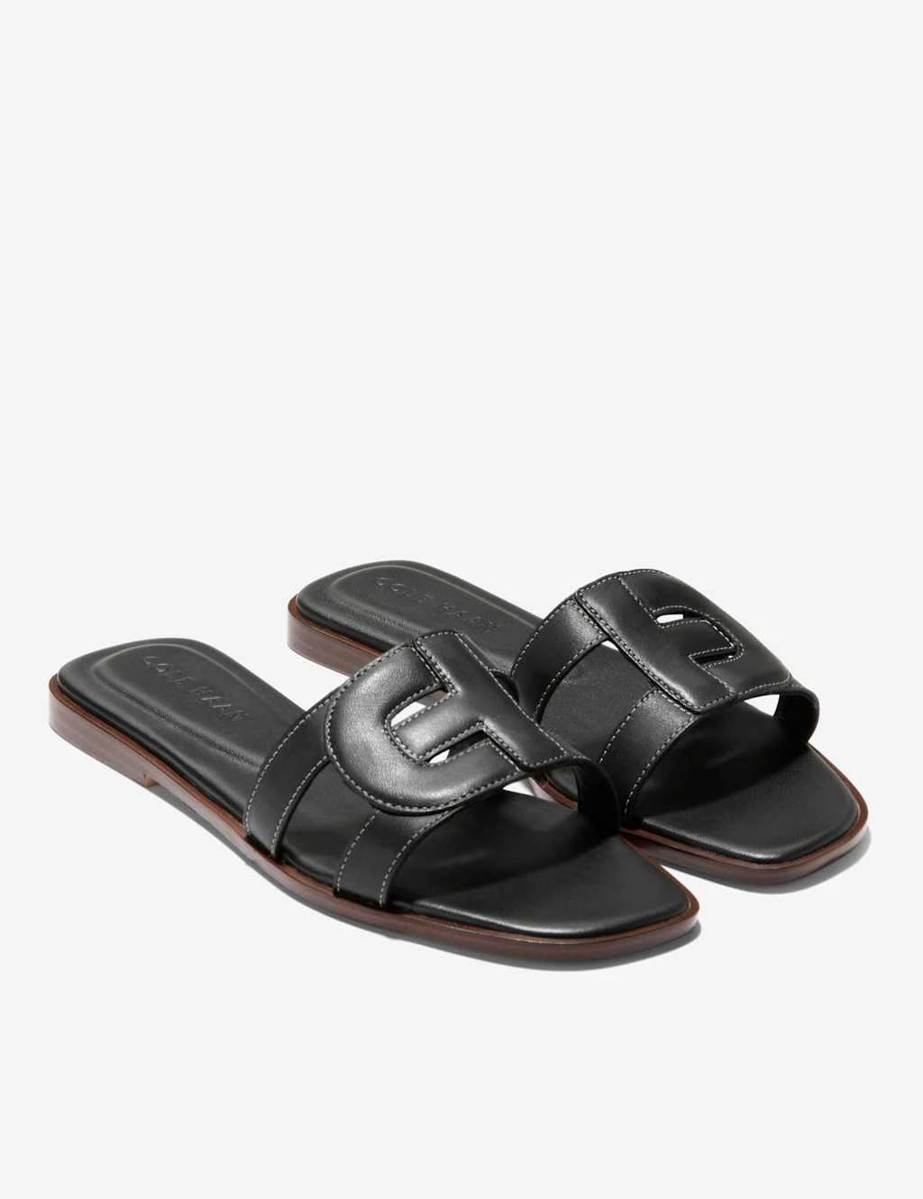 Cole Haan Chrisee Leather Flat Square Toe Sliders 12 Cole Haan Chrisee Leather Flat Square Toe Sliders - Image 12