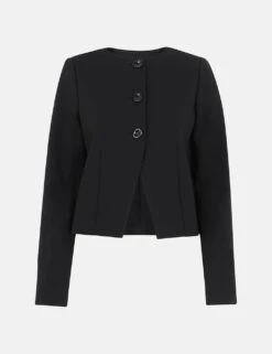 Whistles Collarless Short Jacket 23 Whistles Collarless Short Jacket -Cyberjammies Store collarless short jacket 11