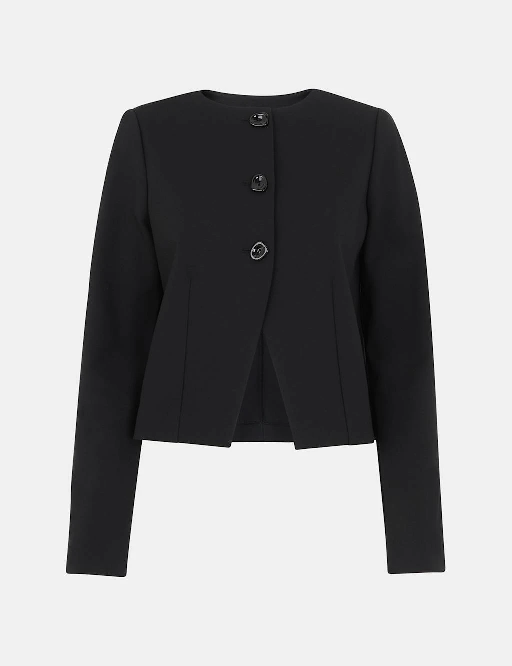 Whistles Collarless Short Jacket 12 Whistles Collarless Short Jacket - Image 12