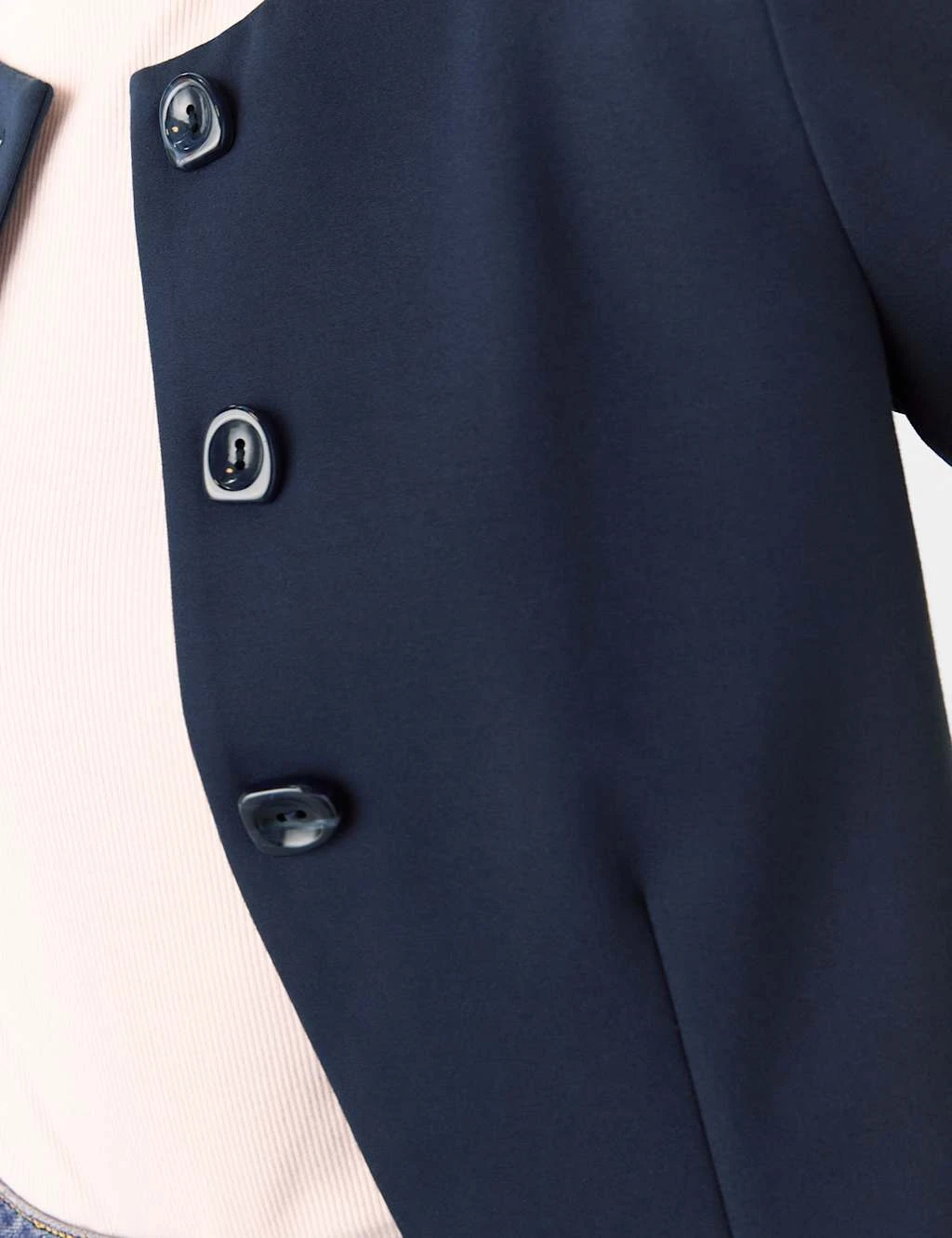 Whistles Collarless Short Jacket 6 Whistles Collarless Short Jacket - Image 6