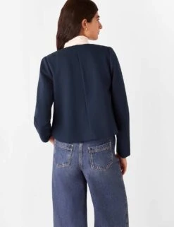 Whistles Collarless Short Jacket 18 Whistles Collarless Short Jacket -Cyberjammies Store collarless short jacket 6