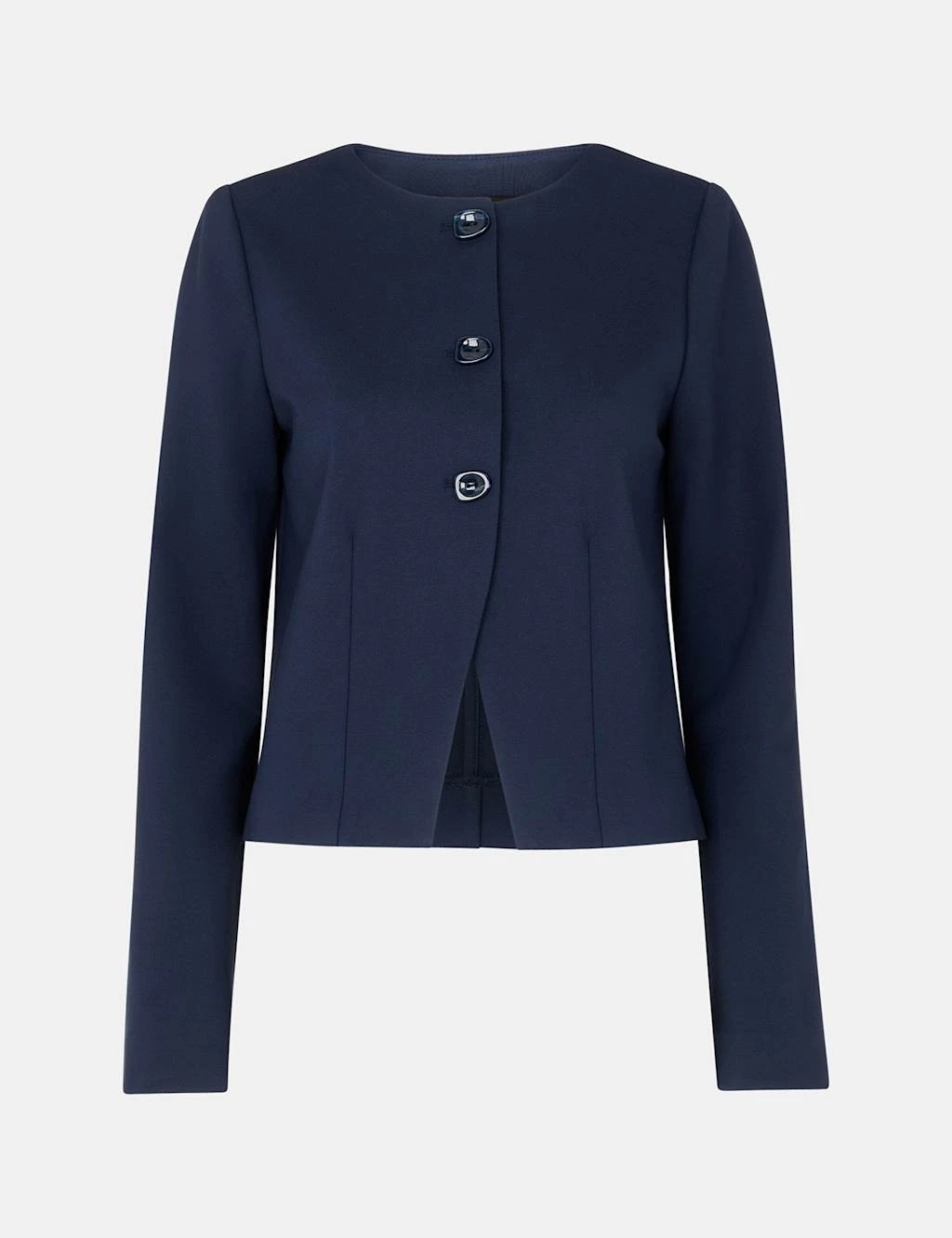 Whistles Collarless Short Jacket 8 Whistles Collarless Short Jacket - Image 8