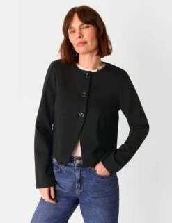 Whistles Collarless Short Jacket 20 Whistles Collarless Short Jacket -Cyberjammies Store collarless short jacket 8