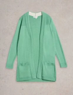 WHITE STUFF Cotton Blend Edge To Edge Cardigan -Cyberjammies Store cotton blend edge to edge cardigan 7