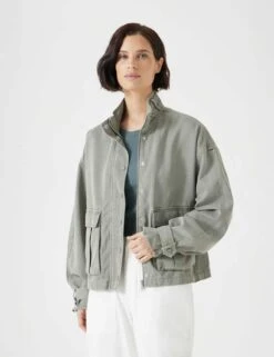 Cotton Blend Relaxed Utility Jacket -Cyberjammies Store cotton blend relaxed utility jacket 12