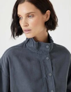 Cotton Blend Relaxed Utility Jacket -Cyberjammies Store cotton blend relaxed utility jacket 9