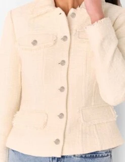 Whistles Cotton Blend Textured Blazer -Cyberjammies Store cotton blend textured blazer 6