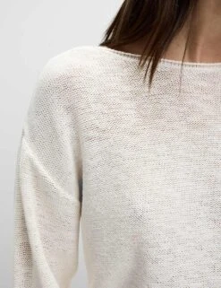 Cotton Blend Textured Crew Neck Jumper -Cyberjammies Store cotton blend textured crew neck jumper 14