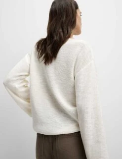 Cotton Blend Textured Crew Neck Jumper -Cyberjammies Store cotton blend textured crew neck jumper 16