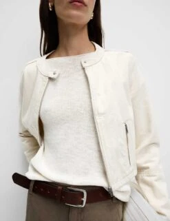 Cotton Blend Textured Crew Neck Jumper -Cyberjammies Store cotton blend textured crew neck jumper 17