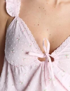 Cotton Broderie Trim Pyjama Set -Cyberjammies Store cotton broderie trim pyjama set 5