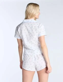 Cotton Floral Print Short Pyjama Set -Cyberjammies Store cotton floral print short pyjama set 5