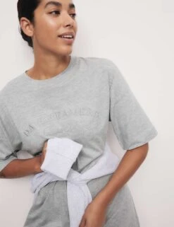 Cotton Modal Daydreamers Slogan Nightshirt -Cyberjammies Store cotton modal daydreamers slogan nightshirt 5