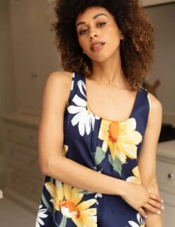 Cyberjammies Cotton Modal Floral Sleeveless Nightdress -Cyberjammies Store cotton modal floral sleeveless nightdress 6