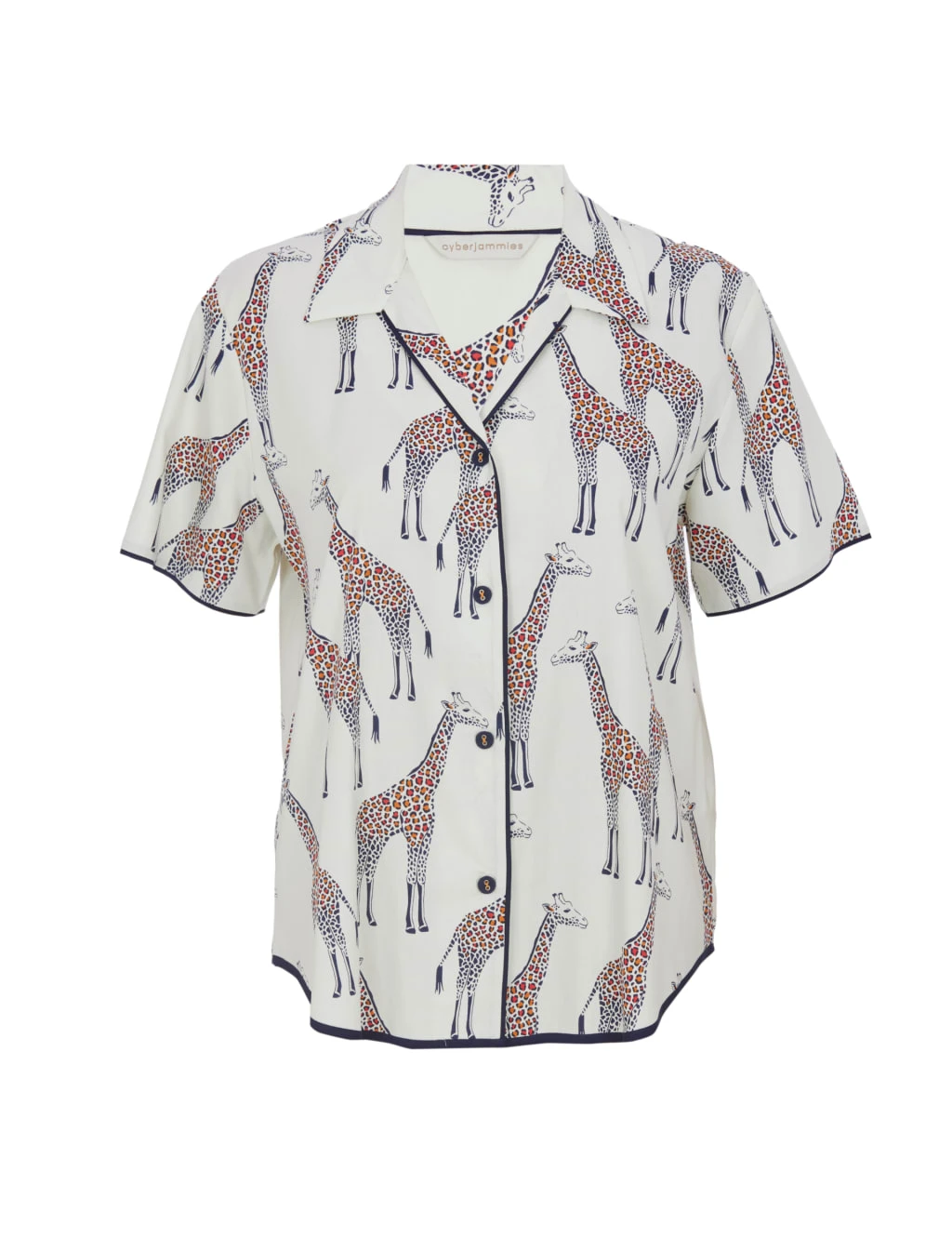 Cyberjammies Cotton Modal Giraffe Pyjama Top 6 Cyberjammies Cotton Modal Giraffe Pyjama Top - Image 6