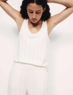 Cotton Modal Scallop Edge Ribbed Pyjama Set -Cyberjammies Store cotton modal scallop edge ribbed pyjama set 11