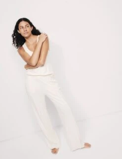 Cotton Modal Scallop Edge Ribbed Pyjama Set -Cyberjammies Store cotton modal scallop edge ribbed pyjama set 9