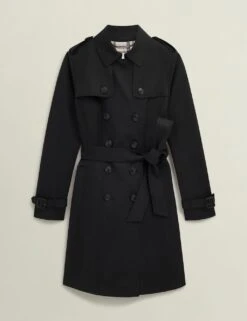 Cotton Rich Belted Double Breasted Trench Coat -Cyberjammies Store cotton rich belted double breasted trench coat 17
