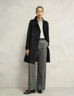 Cotton Rich Belted Double Breasted Trench Coat -Cyberjammies Store cotton rich belted double breasted trench coat 9