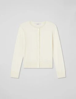 Cotton Rich Crew Neck Button Front Cardigan -Cyberjammies Store cotton rich crew neck button front cardigan 4