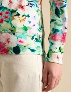 Joules Cotton Rich Floral Hoodie 16 Joules Cotton Rich Floral Hoodie -Cyberjammies Store cotton rich floral hoodie 6