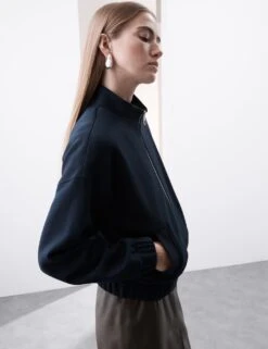 Cotton Rich High Neck Jacket -Cyberjammies Store cotton rich high neck sweatshirt 3