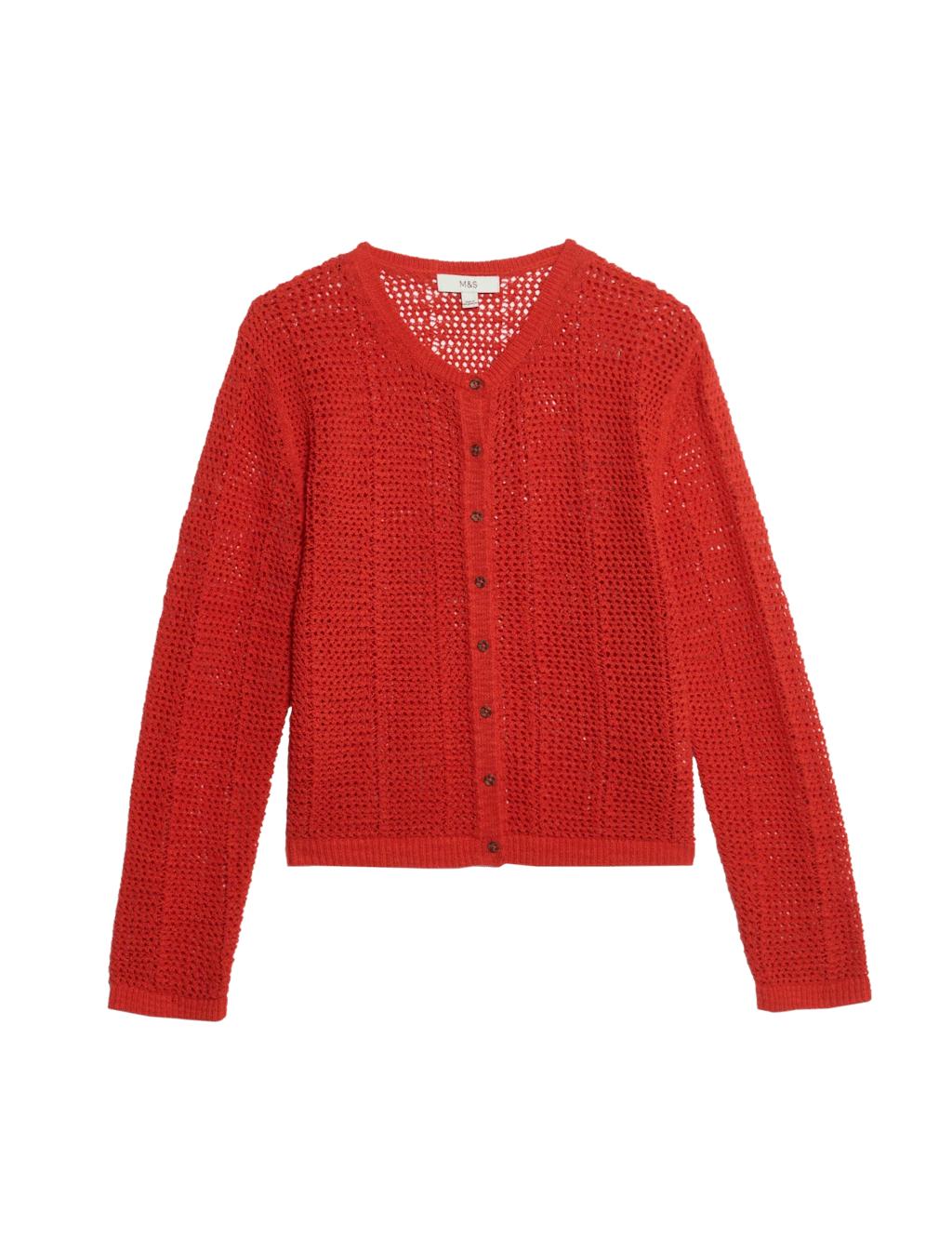 Cotton Rich Open Stitch Cropped Cardigan 9 Cotton Rich Open Stitch Cropped Cardigan - Image 9