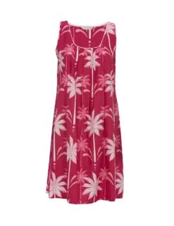 Cyberjammies Cotton Rich Palm Tree Print Short Nightdress -Cyberjammies Store cotton rich palm tree print short nightdress 4