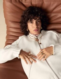 Cotton Rich Ruffle Bomber Jacket -Cyberjammies Store cotton rich ruffle bomber jacket 7