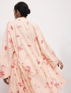 Cotton Rich Seersucker Shell Print Wrap -Cyberjammies Store cotton rich seersucker shell print wrap 7