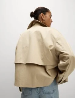 Cotton Rich Short Trench Coat -Cyberjammies Store cotton rich short trench coat 12