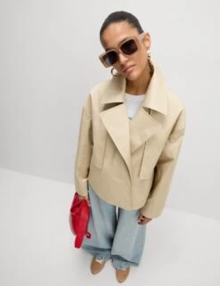 Cotton Rich Short Trench Coat -Cyberjammies Store cotton rich short trench coat 13