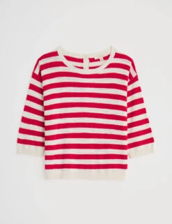 Cotton Rich Striped Jumper With Linen -Cyberjammies Store cotton rich striped jumper with linen 6