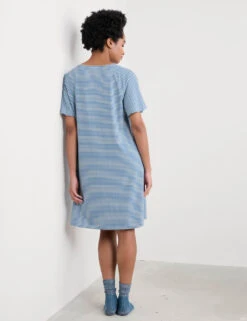 Cotton Rich Striped Nightdress -Cyberjammies Store cotton rich striped nightdress 6