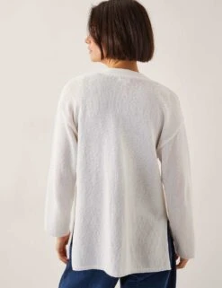 MONSOON Cotton Rich Textured V-Neck Cardigan -Cyberjammies Store cotton rich textured v neck cardigan 7