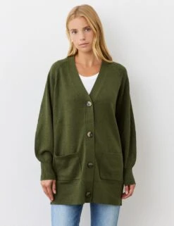 Cotton Rich V-Neck Button Front Cardigan -Cyberjammies Store cotton rich v neck button front cardigan 8