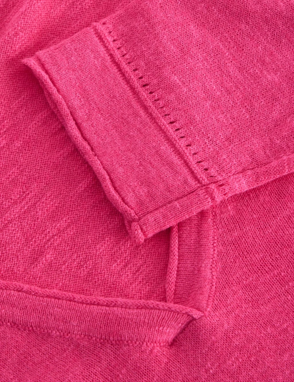 WHITE STUFF Cotton Rich V-Neck Jumper With Linen 17 WHITE STUFF Cotton Rich V-Neck Jumper With Linen - Image 17