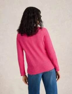 WHITE STUFF Cotton Rich V-Neck Jumper With Linen 38 WHITE STUFF Cotton Rich V-Neck Jumper With Linen -Cyberjammies Store cotton rich v neck jumper with linen 18