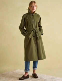 Joules Cotton Rich Waterproof Belted Trench Coat -Cyberjammies Store cotton rich waterproof belted trench coat 10