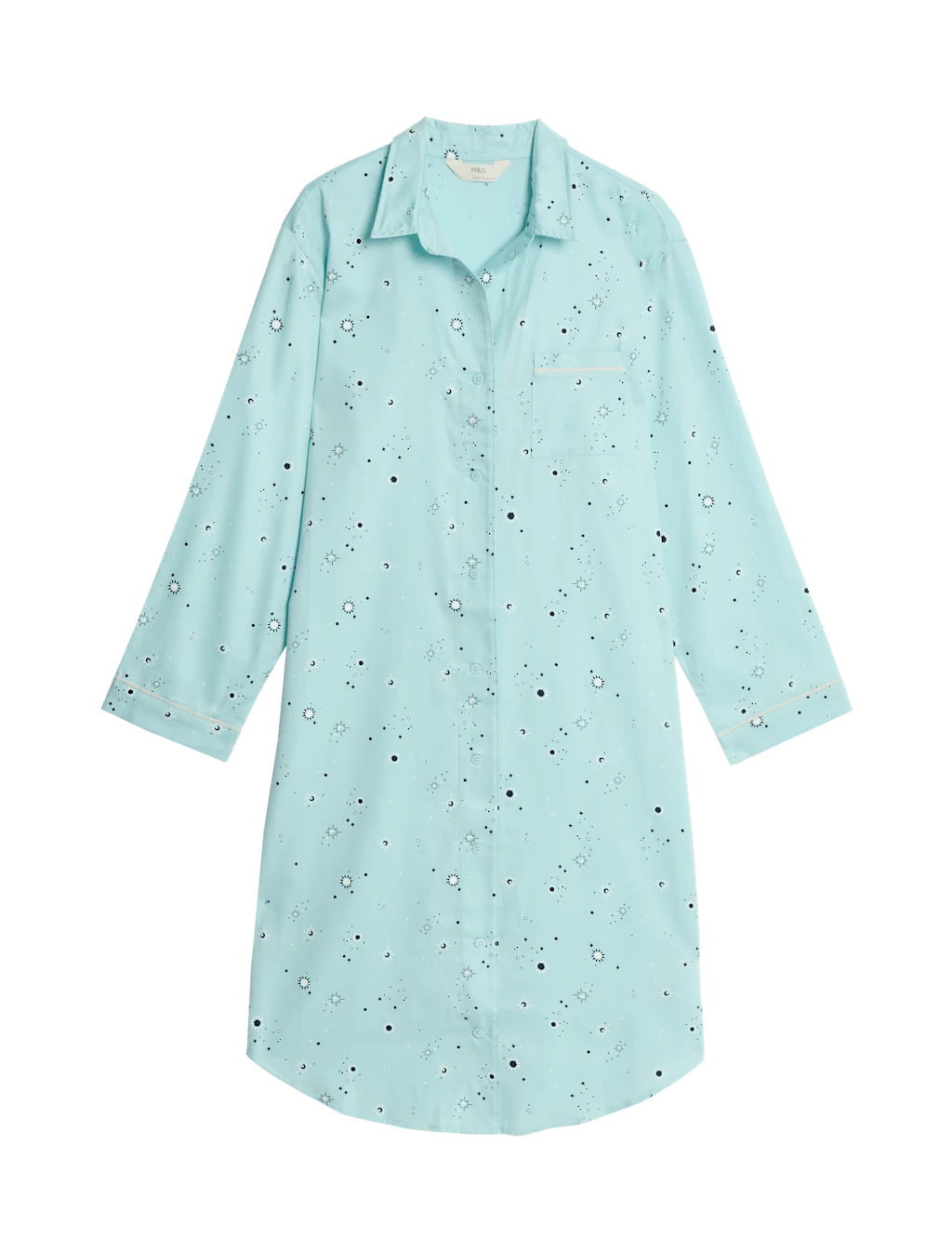 Cotton Sateen Eid Print Nightshirt 7 Cotton Sateen Eid Print Nightshirt - Image 7